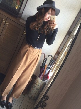 「Dosch（ドスチ）のアイテム（帽子）」を使った、やんす。さん（レディース・158cm）の冬コーディネート