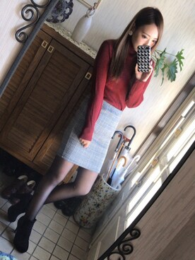 「Dosch（ドスチ）のアイテム（スカート）」を使った、やんす。さん（レディース・158cm）の秋コーディネート