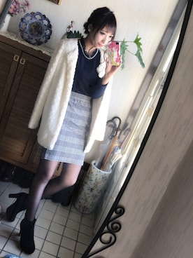 「DURAS（デュラス）のアイテム（その他アウター）」を使った、やんす。さん（レディース・158cm）の秋コーディネート