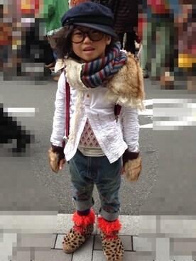 ◡̈*✧Rikky◡̈⃝☆*ﾟさん（キッズ・120cm）の秋コーディネート