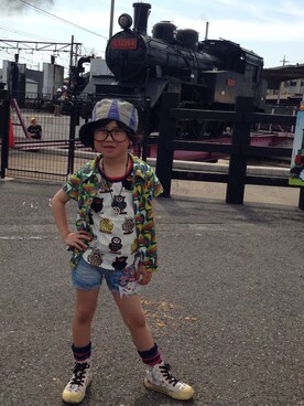 ◡̈*✧Rikky◡̈⃝☆*ﾟさん（キッズ・120cm）の春コーディネート