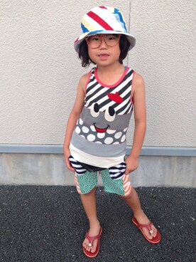 ◡̈*✧Rikky◡̈⃝☆*゚さん(キッズ・120cm)の夏コーディネート