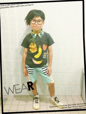 ◡̈*✧Rikky◡̈⃝☆*ﾟさん（キッズ・127cm）の夏コーディネート