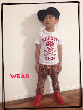 「VISION（ヴィジョン）のアイテム（シューズ）」を使った、◡̈*✧Rikky◡̈⃝☆*ﾟさん（キッズ・127cm）の夏コーディネート