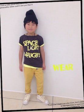 「Tシャツ重ね着」｜◡̈*✧Rikky◡̈⃝☆*ﾟさん（キッズ・127cm）の夏コーディネート