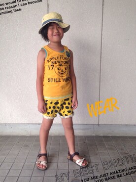 ◡̈*✧Rikky◡̈⃝☆*゚さん(キッズ・127cm)の夏コーディネート