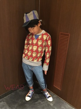 ◡̈*✧Rikky◡̈⃝☆*ﾟさん（キッズ・127cm）の秋コーディネート