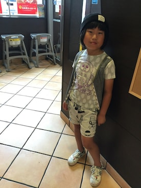 ◡̈*✧Rikky◡̈⃝☆*ﾟさん（キッズ・133cm）の夏コーディネート