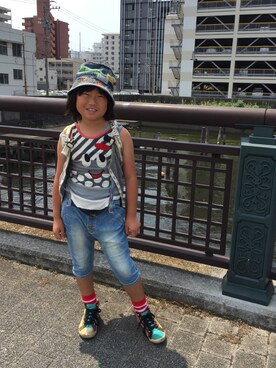 ◡̈*✧Rikky◡̈⃝☆*゚さん(キッズ・133cm)の夏コーディネート