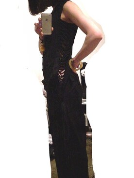 「Yohji Yamamoto（ヨウジヤマモト）のアイテム（つなぎ/オールインワン）」を使った、usaboriayakaさん（レディース・167cm）の春コーディネート