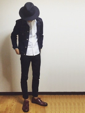 「PLST（プラステ）のアイテム（デニムジャケット）」を使った、Tさん（メンズ・166cm）の春コーディネート