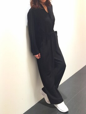 「ADAM ET ROPE'（アダムエロペ）のアイテム（つなぎ/オールインワン）」を使った、Masumi Yamadaさん（レディース・164cm）の春コーディネート