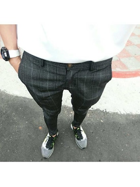 「ink（インク）のアイテム」を使った、easonさん（キッズ・175cm）の秋コーディネート