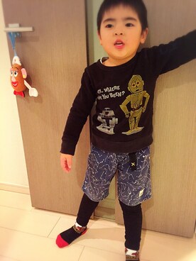 「abcd（ナシ）のアイテム（スウェット）」を使った、Rinto×Kaito×Miri×Umiさん（キッズ・110cm）の春コーディネート