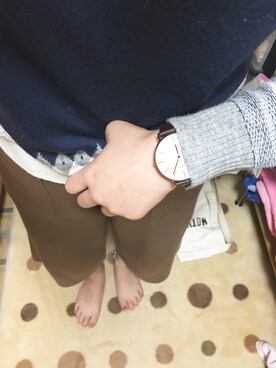 「Daniel Wellington」｜ʚｉｋｕɞさん（レディース・159cm）の秋コーディネート