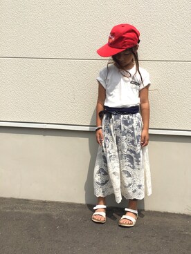 「ROLLERS（ローラーズ）のアイテム」を使った、a_coco_aさん（キッズ・123cm）の夏コーディネート