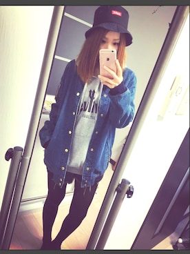 「Deviluse（Deviluse）のアイテム（パーカー）」を使った、wakapiさん（レディース・153cm）の秋コーディネート