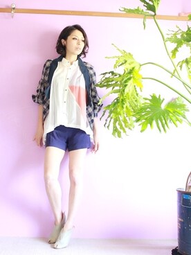 「HISUI（ヒスイ）のアイテム」を使った、frejaRさん（レディース・162cm）の春コーディネート