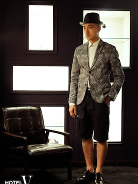 「TOPMAN（トップマン）のアイテム」を使った、HOTELVさん（メンズ・174cm）の春コーディネート