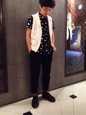 「TOPMAN（トップマン）のアイテム」を使った、HOTELVさん（レディース・160cm）の夏コーディネート