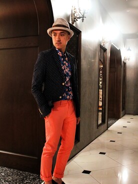 「TOPMAN（トップマン）のアイテム」を使った、HOTELVさん（メンズ・175cm）の夏コーディネート