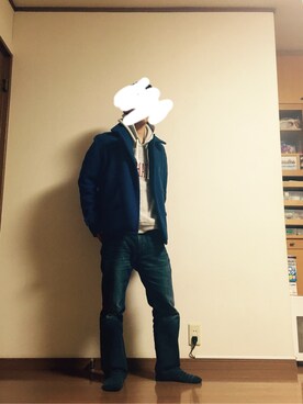 「アイテム（ピーコート）」を使った、TORUさん（メンズ・165cm・10代）の冬コーディネート