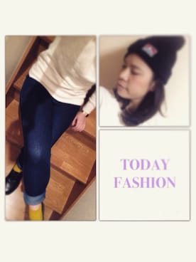 「Dr. Martens（ドクターマーチン）のDr.Martens (ドクターマーチン)/1461 3EYE GIBSON SHOES（その他シューズ）」を使った、まなみにーさん（レディース・163cm）の冬コーディネート