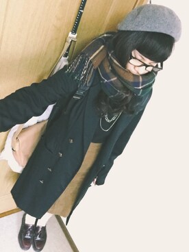 「ロングジャケット」｜まなみにーさん（レディース・163cm）の秋コーディネート