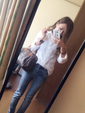 「アイテム（アナログ腕時計、ピンク系）」を使った、SAKIさん（レディース・147cm）の夏コーディネート