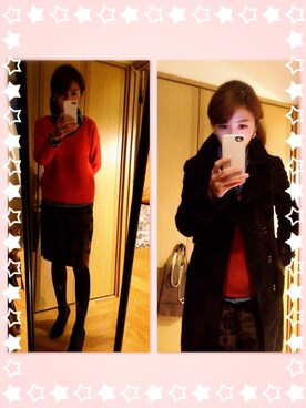 「EGOIST（エゴイスト）のアイテム（ダウンジャケット/コート）」を使った、eri-naさん（レディース・162cm）の秋コーディネート