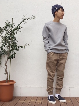 「ジョガーパンツ」｜ぎりけんさん（メンズ・168cm）の秋コーディネート