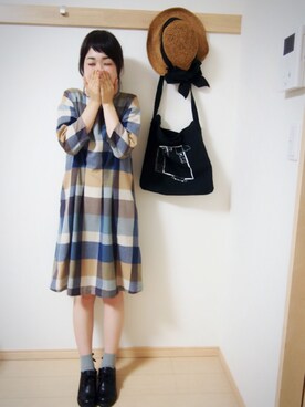 「byあしながおじさん」｜「アイテム（ワンピース/ドレス）」を使った、さえゃんさん（レディース・161cm）の夏コーディネート