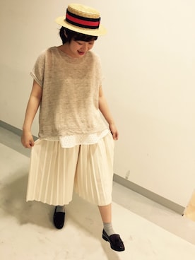 「アイテム（アンサンブル）」を使った、pual ce cin 千葉店さん（レディース・160cm）の春コーディネート