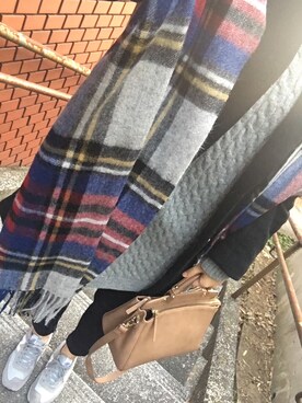 「BEAUTY&YOUTH UNITED ARROWS（ビューティーアンドユースユナイテッドアローズ）のBYSF∴ カラー2WAYハンドショルダー ◆（ハンドバッグ）」を使った、*naaa*さん（レディース・156cm）の冬コーディネート
