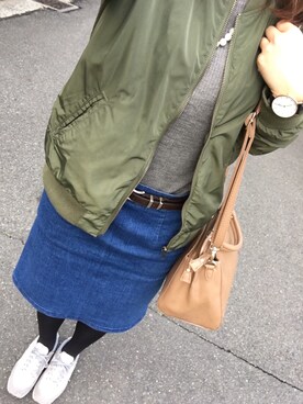 「BEAUTY&YOUTH UNITED ARROWS（ビューティーアンドユースユナイテッドアローズ）のBYSF∴ カラー2WAYハンドショルダー ◆（ハンドバッグ）」を使った、*naaa*さん（レディース・156cm）の春コーディネート