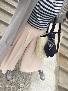 「スカーチョ」｜「アイテム（財布/小物）」を使った、*naaa*さん（レディース・156cm）の春コーディネート