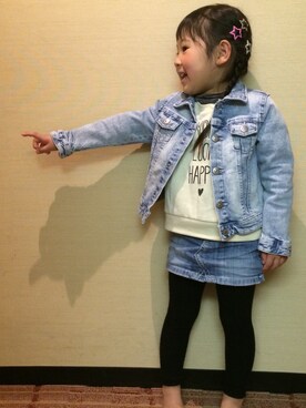 「H&M DIVIDED（エイチアンドエム　ディヴァイデッド）のアイテム（ジャケット/アウター）」を使った、のぞみさん（キッズ・100cm）の夏コーディネート