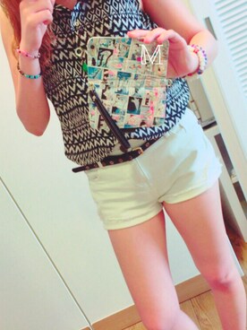 「aveil（アベイル）のアイテム（パンツ）」を使った、maikoさん（レディース・159cm）の春コーディネート