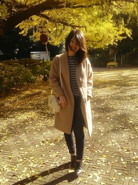「アイテム（ブーティ）」を使った、hachicoさん（レディース・164cm・20代）の冬コーディネート