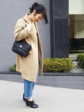 「アイテム（ブーティ）」を使った、hachicoさん（レディース・164cm・20代）の冬コーディネート