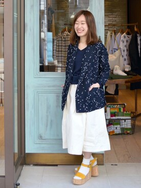「Sessun（セッスン）のアイテム（ジャケット/アウター）」を使った、lajeuneBoutiqueStaffさん（レディース・148cm）の春コーディネート