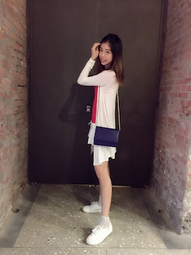 「ZARA（ザラ）のアイテム（カバーオール）」を使った、CHLOEさん（レディース・165cm）の夏コーディネート