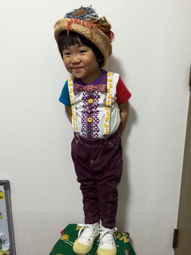 「BOOFOOWOO」｜JOE COOLさん（キッズ・90cm）の春コーディネート