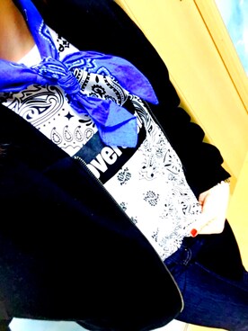 「LIVEコーデ」｜「アイテム（ブルゾン）」を使った、れーみさん（レディース・161cm）の春コーディネート
