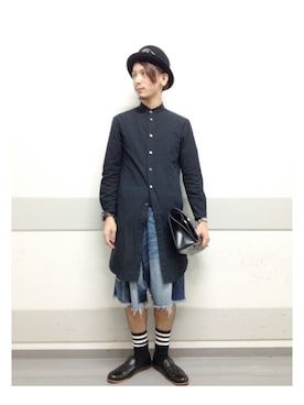 「KIDS LOVE GAITE」｜「アイテム（その他シューズ）」を使った、YUKIYA UENOさん（メンズ・169cm）の冬コーディネート