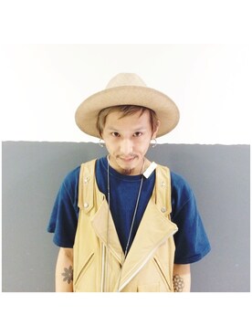 「hat」｜YUKIYA UENOさん（メンズ・169cm）の春コーディネート