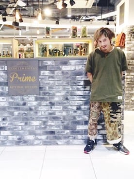 「SEXTET IMP.（セクステット アイエムピー）のアイテム」を使った、YUKIYA UENOさん（メンズ・169cm）の夏コーディネート