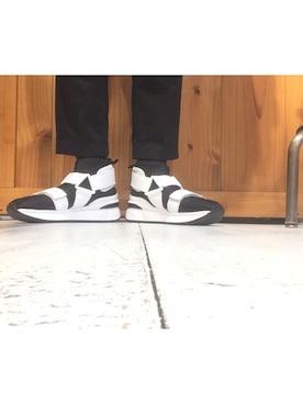 「Onitsuka Tiger × ANDREA POMPILIO（オニツカタイガーアンドレアポンピリオ）のアイテム」を使った、YUKIYA UENOさん（メンズ・169cm）の冬コーディネート