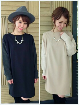 「お呼ばれワンピ」｜中やんさん（レディース・156cm）の秋コーディネート