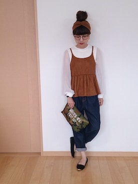 「CASIO」｜「アイテム（パンプス）」を使った、RinRinさん（レディース・155cm）の秋コーディネート